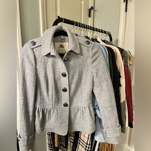 Burberry Gray Women's Blazer